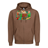 Chestnut teacher fall Zipper Hoodie - MaliasSmallBusiness