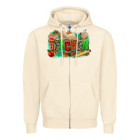 Sandshell teacher fall Zipper Hoodie - MaliasSmallBusiness