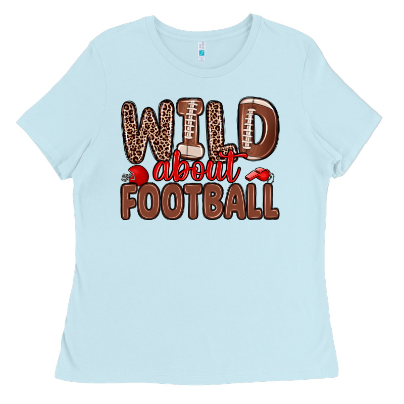 Wild About Football Ladies Tee by Zillion Design Studio | Teevron