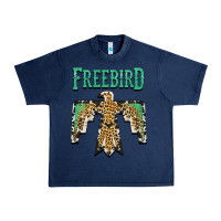 Navy freebird native american Urban Heavy Tee - AdoDesignShop