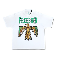 White freebird native american Urban Heavy Tee - AdoDesignShop