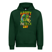 Forest Green Happy St. Patrex Day Urban Hoodie - CowGirlArtShop