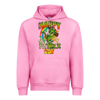 Fuchsia Pink Happy St. Patrex Day Urban Hoodie - CowGirlArtShop
