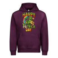 Mauve Wine Happy St. Patrex Day Urban Hoodie - CowGirlArtShop