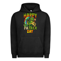 Pigment Black Happy St. Patrex Day Urban Hoodie - CowGirlArtShop