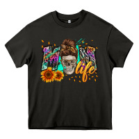 Asphalt mom life with skull Heavy Core Tee - Zillion Design Studio