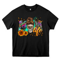 Black mom life with skull Heavy Core Tee - Zillion Design Studio