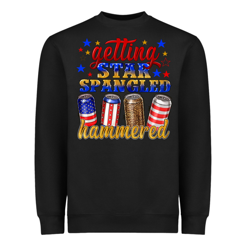 Getting Star Spangled Hammered Heavyweight Sweatshirt by NancyCooperArtShop | Teevron
