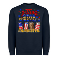 Navy getting star spangled hammered Heavyweight Sweatshirt - NancyCooperArtShop