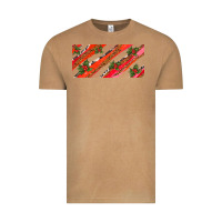 Vintage Camel leopar and cowhide with mistletoe Vintage Tee - AdoDesignShop