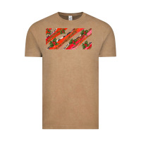 Vintage Coffee leopar and cowhide with mistletoe Vintage Tee - AdoDesignShop