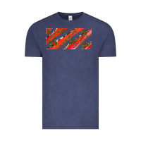 Vintage Denim leopar and cowhide with mistletoe Vintage Tee - AdoDesignShop