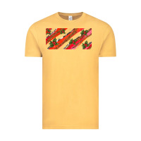 Vintage Mustard leopar and cowhide with mistletoe Vintage Tee - AdoDesignShop