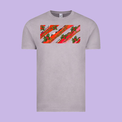 Leopar And Cowhide With Mistletoe Vintage Tee Designed By Adodesignshop