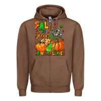 Chestnut fall for jesus he never leaves Zipper Hoodie - MaliasSmallBusiness
