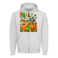 Dove Grey fall for jesus he never leaves Zipper Hoodie - MaliasSmallBusiness