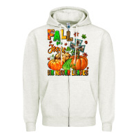 Oatmeal Heather fall for jesus he never leaves Zipper Hoodie - MaliasSmallBusiness