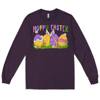 Plum hoppy easter Long Sleeve Tee - MaliasSmallBusiness