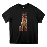 Black german shepherd Heavy Core Tee - RanaPortraitStore