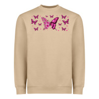Mushroom floral breast cancer butterfly Heavyweight Sweatshirt - Jasminsmagicworld