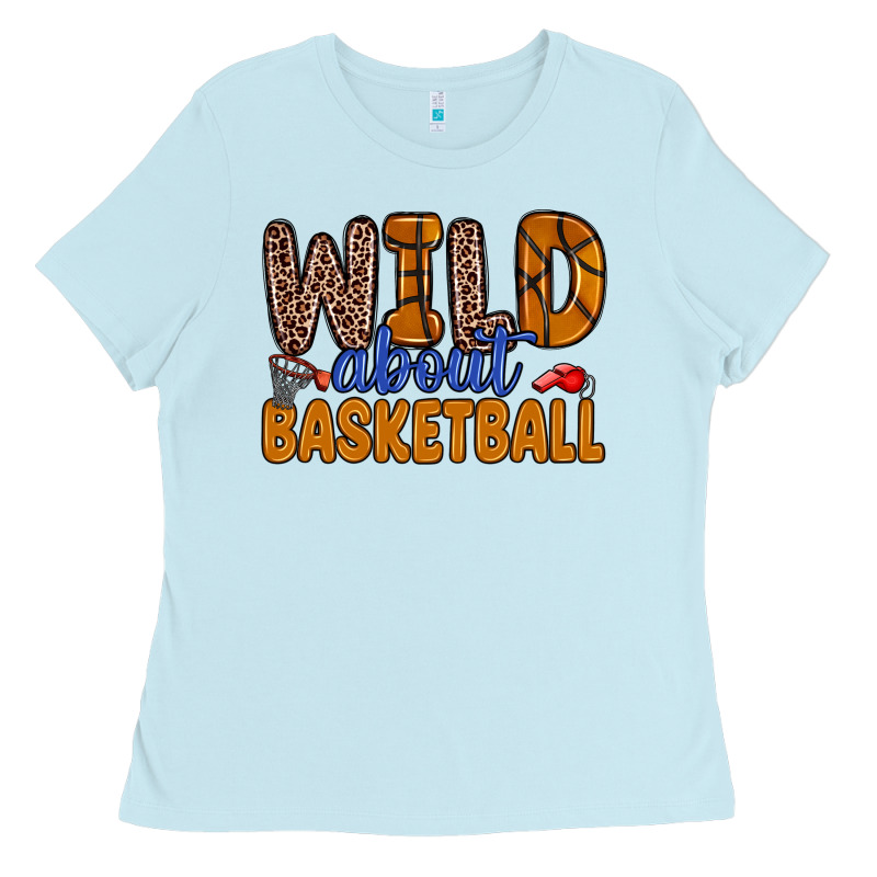 Wild About Basketball Ladies Tee by Zillion Design Studio | Teevron