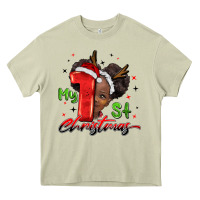 Mossy my first christmas african girl Heavy Core Tee - BarkalooDesign