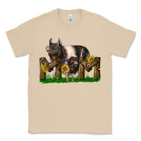Mushroom Western Mom With Hampshire Pig And Baby Pig Classic Tee - LillyAllenDesigns