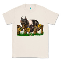 Natural Western Mom With Hampshire Pig And Baby Pig Classic Tee - LillyAllenDesigns