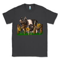 Smoke Western Mom With Hampshire Pig And Baby Pig Classic Tee - LillyAllenDesigns
