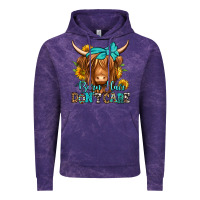 Cloud Purple barn hair don't care long haired cow Vintage Hoodie - Jasminsmagicworld