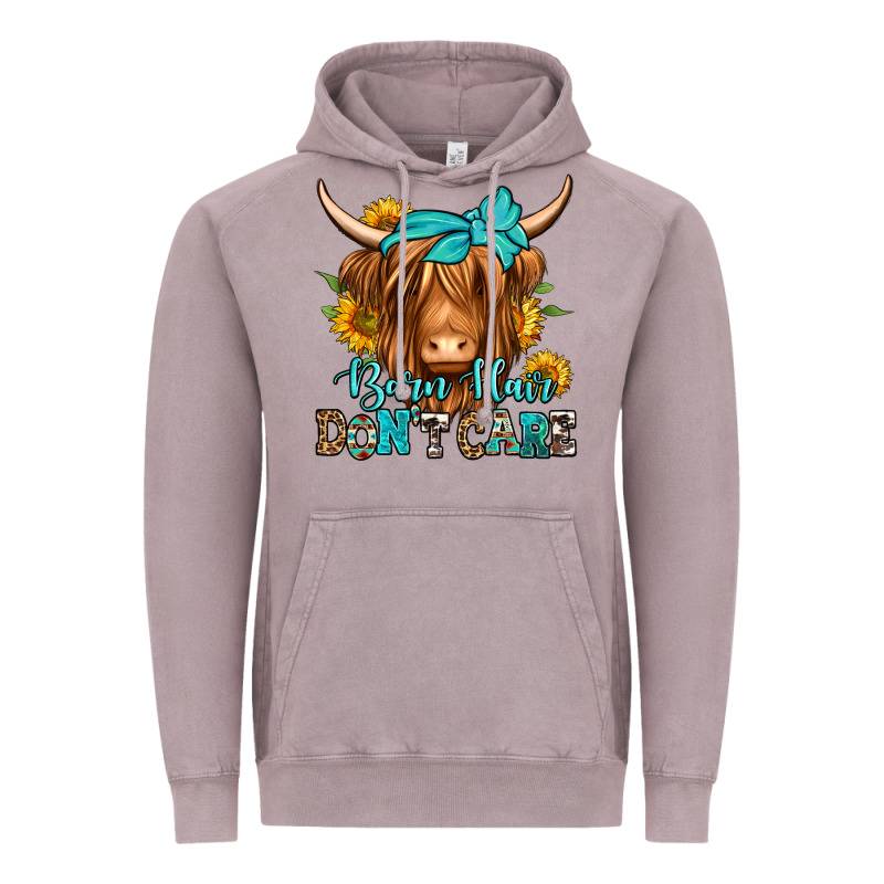 Barn Hair Don't Care Long Haired Cow Vintage Hoodie by Jasminsmagicworld | Teevron