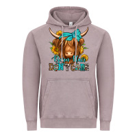 Vintage Zinc barn hair don't care long haired cow Vintage Hoodie - Jasminsmagicworld