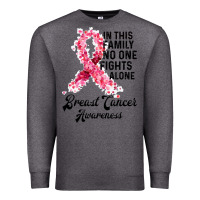 Charcoal Heather in this family fights alone breast cancer awareness Premium Sweatshirt - Bettercallsaul