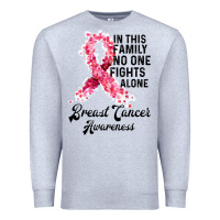 Heather Grey in this family fights alone breast cancer awareness Premium Sweatshirt - Bettercallsaul