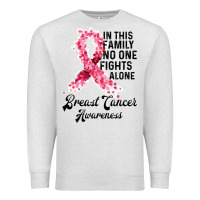 Oatmeal Heather in this family fights alone breast cancer awareness Premium Sweatshirt - Bettercallsaul