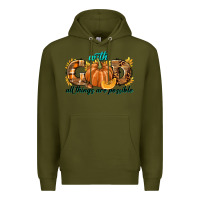 Army Green With God All Things Are Possible Premium Hoodie - texasbilliewilder