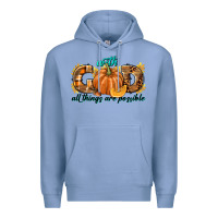 Colony Blue With God All Things Are Possible Premium Hoodie - texasbilliewilder