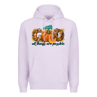 Lilac With God All Things Are Possible Premium Hoodie - texasbilliewilder