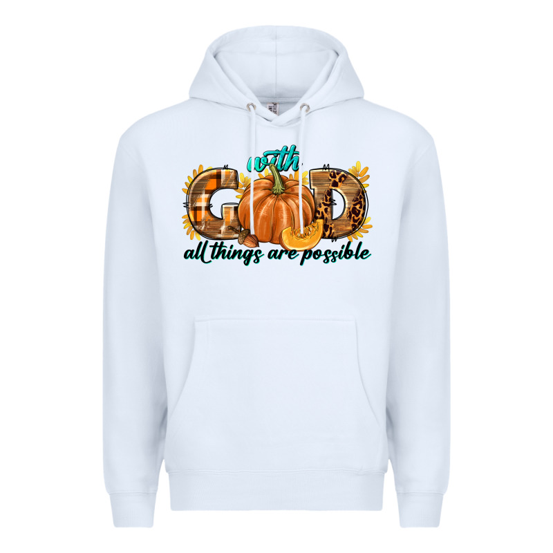 With God All Things Are Possible Premium Hoodie by texasbilliewilder | Teevron