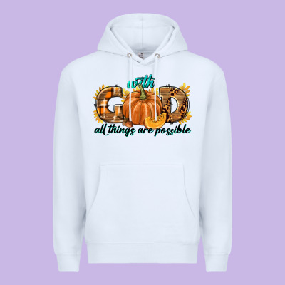 With God All Things Are Possible Premium Hoodie Designed By Texasbilliewilder