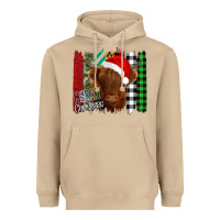 Mushroom Merry Christmas Cow Heavyweight Hoodie - Bettercallsaul