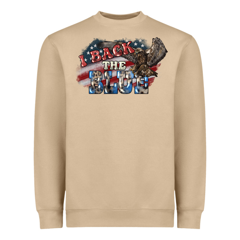 I Back The Blue Eagle Heavyweight Sweatshirt by NancyCooperArtShop | Teevron