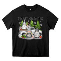 Black merry christmas gnomies Heavy Core Tee - texasbilliewilder