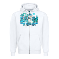 Up To Snow Good Winter Snowman Zipper Hoodie | Teevron