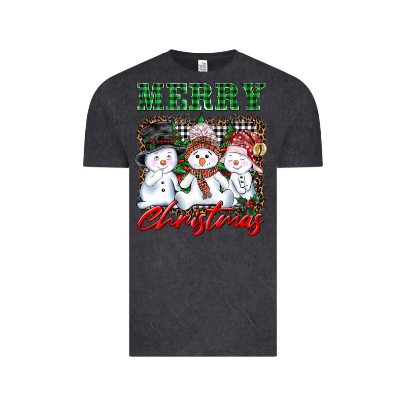 Merry Christmas Snowman Vintage Tee by AdoDesignShop | Teevron
