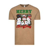 Vintage Coffee merry christmas snowman Vintage Tee - AdoDesignShop