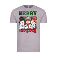 Vintage Zinc merry christmas snowman Vintage Tee - AdoDesignShop