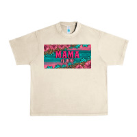 Sandshell pink roses mama of girls license plate Urban Heavy Tee - Artiststas