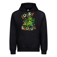 Black Lucky Saurus Urban Hoodie - CowGirlArtShop