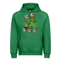Emerald Lucky Saurus Urban Hoodie - CowGirlArtShop